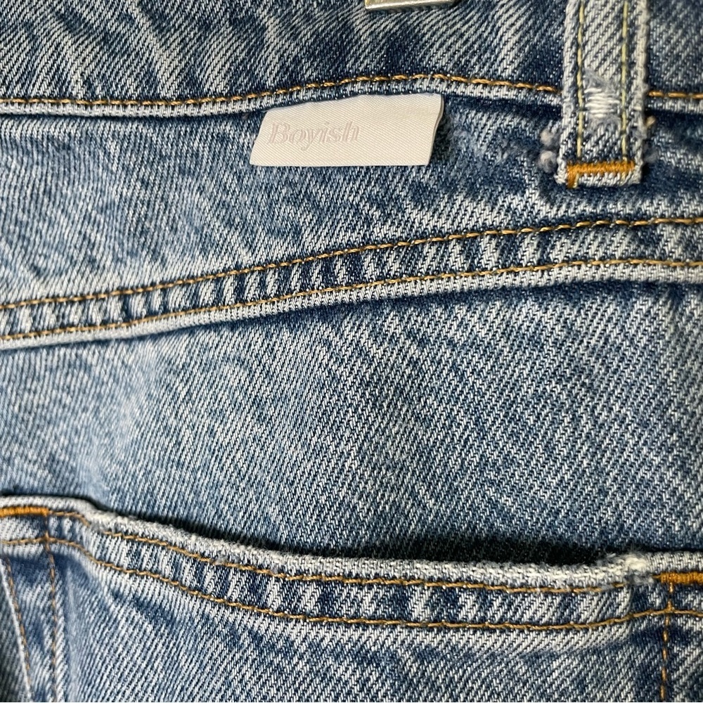 Boyish High Rise Blue Jeans - Picture 12 of 16